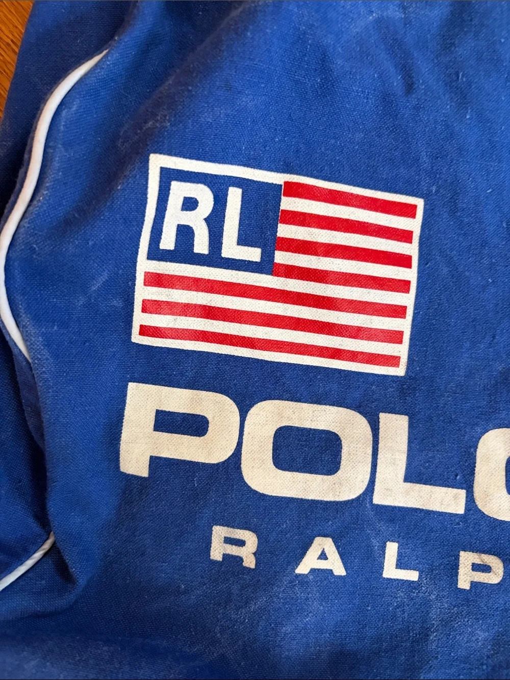 Polo by Ralph Lauren Blue Polo Sport Messenger Bag with White Logo
